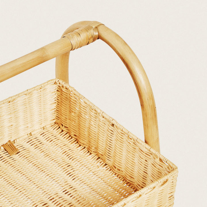 Multifunctional shelf with woven baskets Kalsten