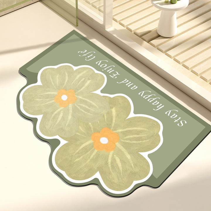 Artistic Floral Decorative Mat