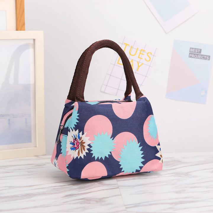 Floral Print Insulated Lunch Carrier Kalsten