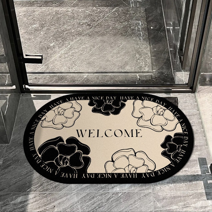 Decorative Floral Entryway Mat Kalsten