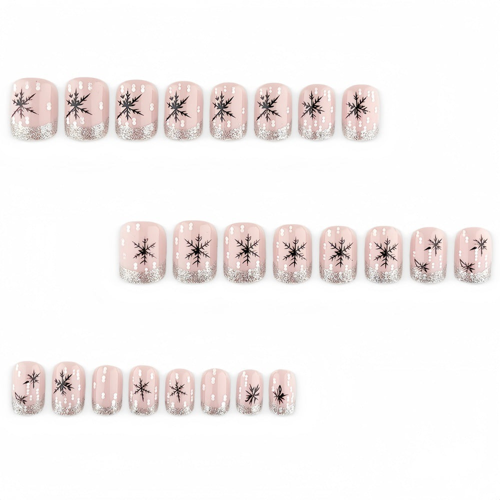 Decorative artificial nails in winter design Kalsten