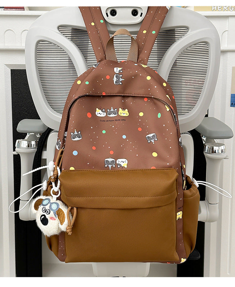 Backpack with Cute Cartoon Design and Practical Compartments Kalsten