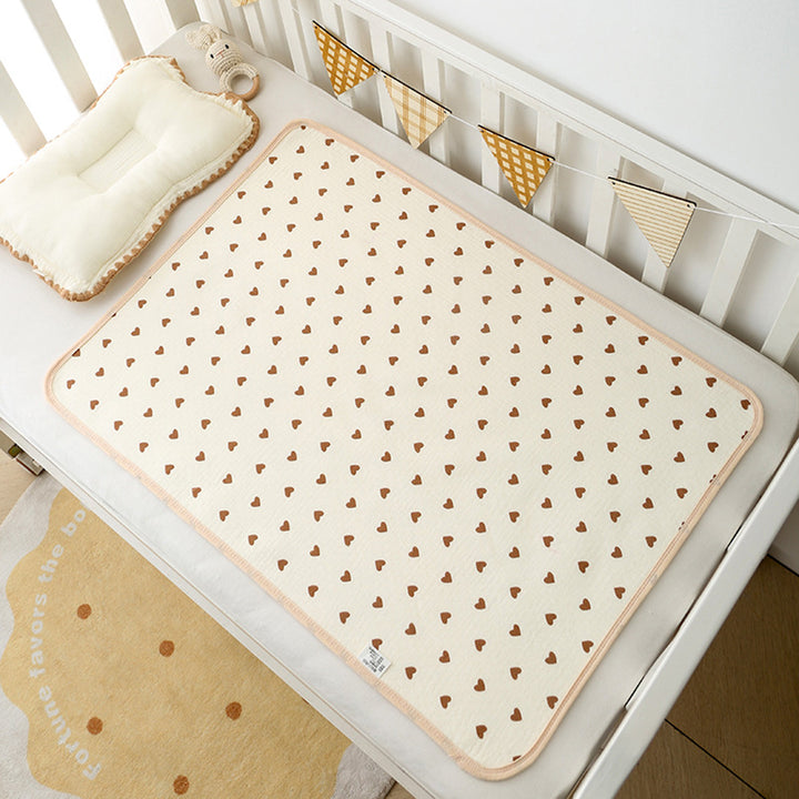 Soft Muslin Baby Blanket with Rainbow Print kalsten