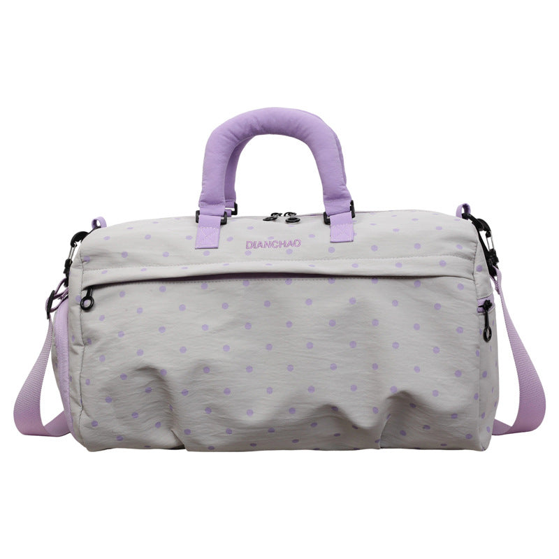 Spacious Polka Dot Travel Duffel Kalsten