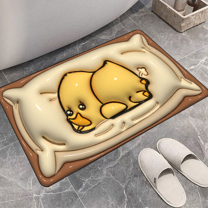 Cute Duck-Themed Plush Bath Mat Kalsten