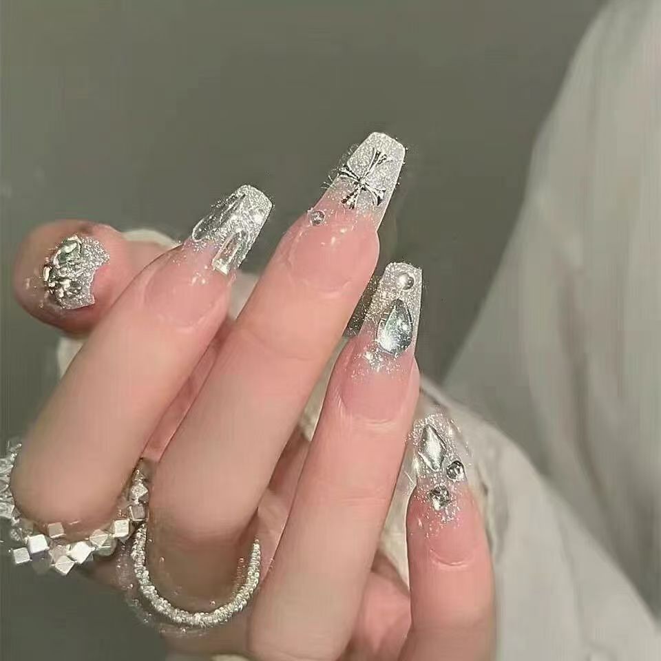 Artistic Floral Design Press-On Nail Set Kalsten