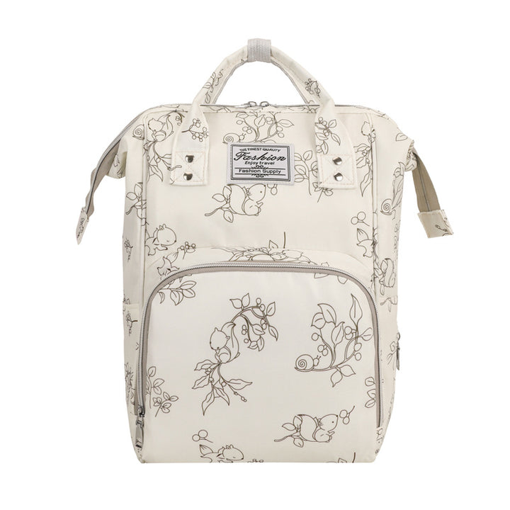 Floral Print Multi-Functional Diaper Backpack Kalsten