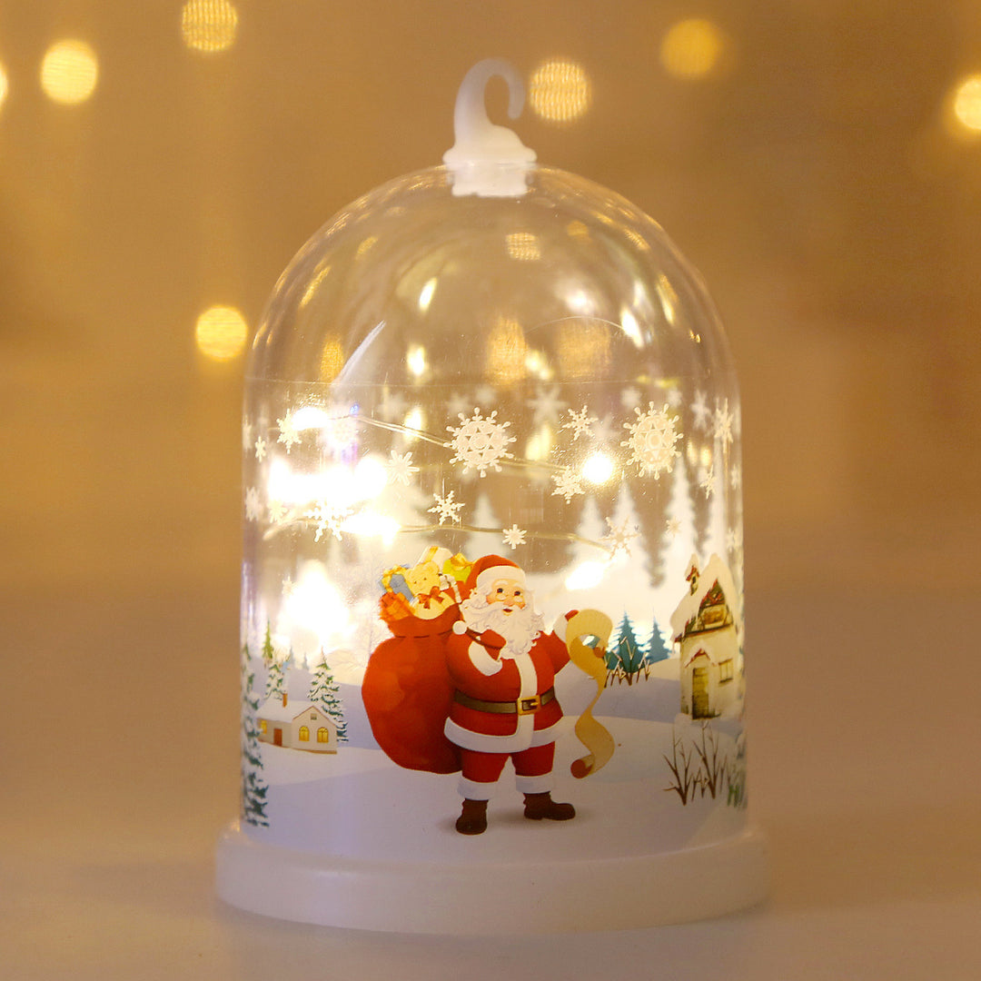 LED Christmas lighting glass dome