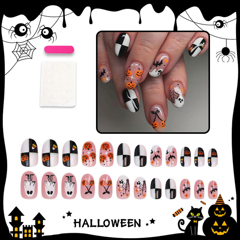 Halloween Artificial Nail Set with Creepy Designs Kalsten