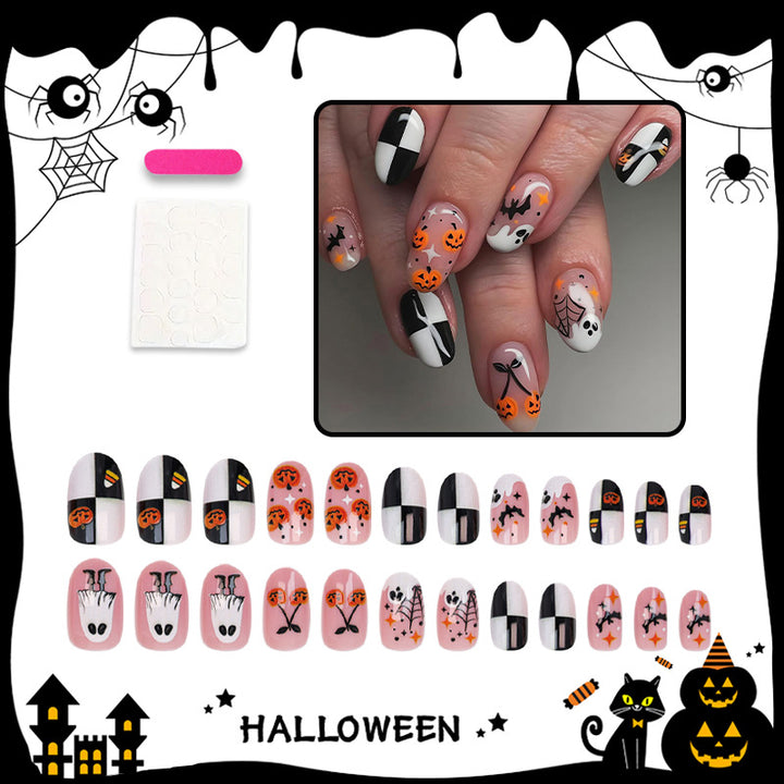 Halloween Artificial Nail Set with Creepy Designs Kalsten