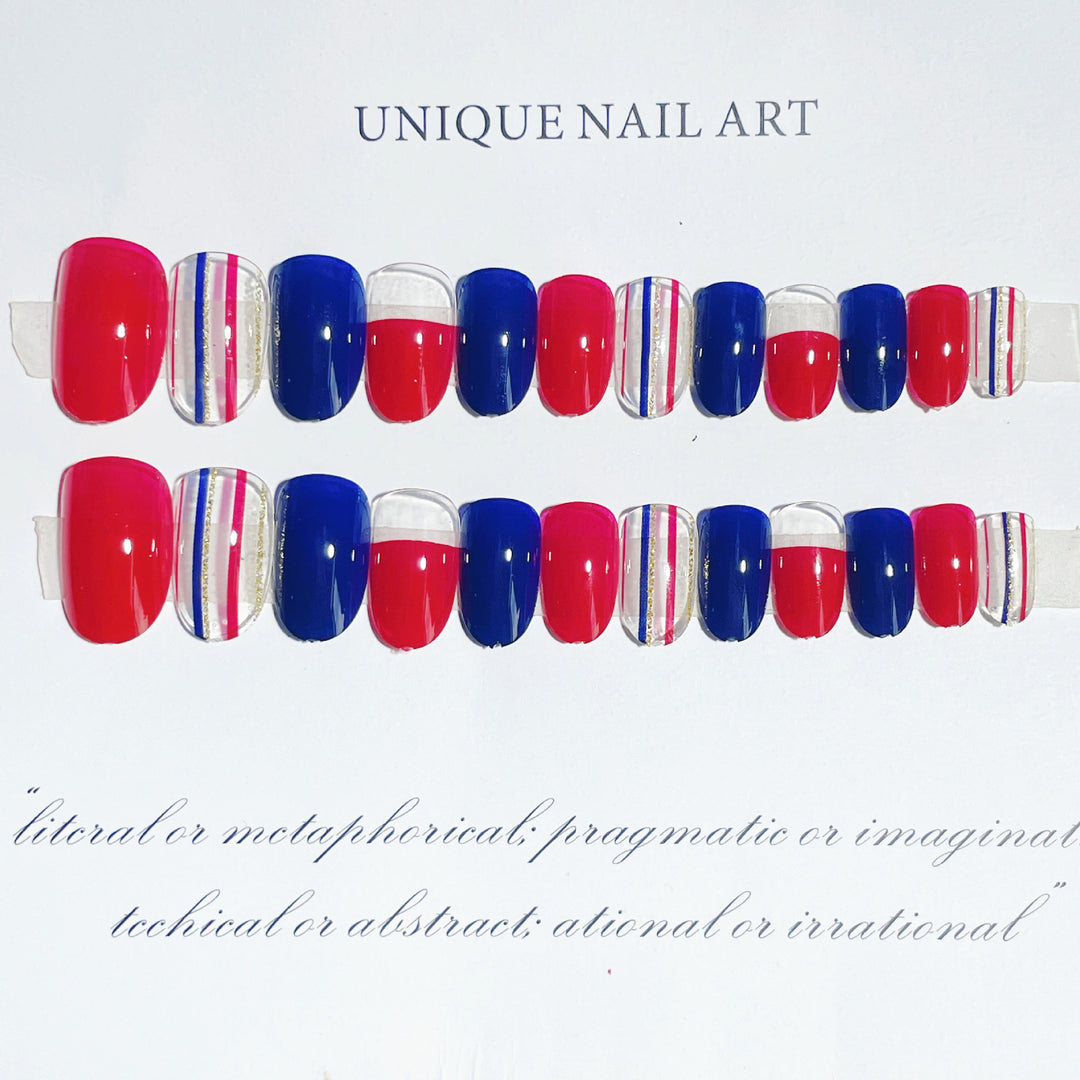 Artistic Multi-Design Press-On Nail Set