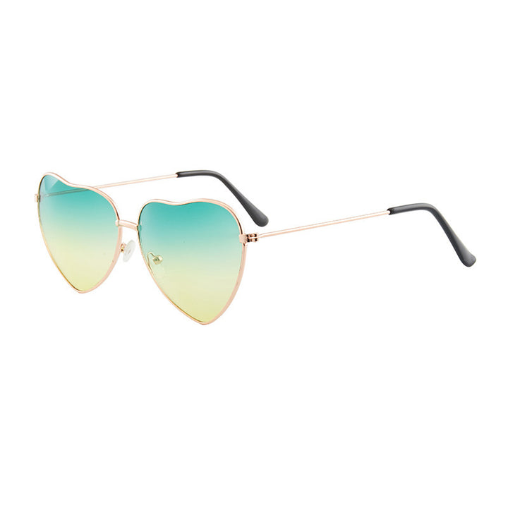 Ladies Heart-Shaped Sunglasses with UV Protection and Elegant Frame Kalsten
