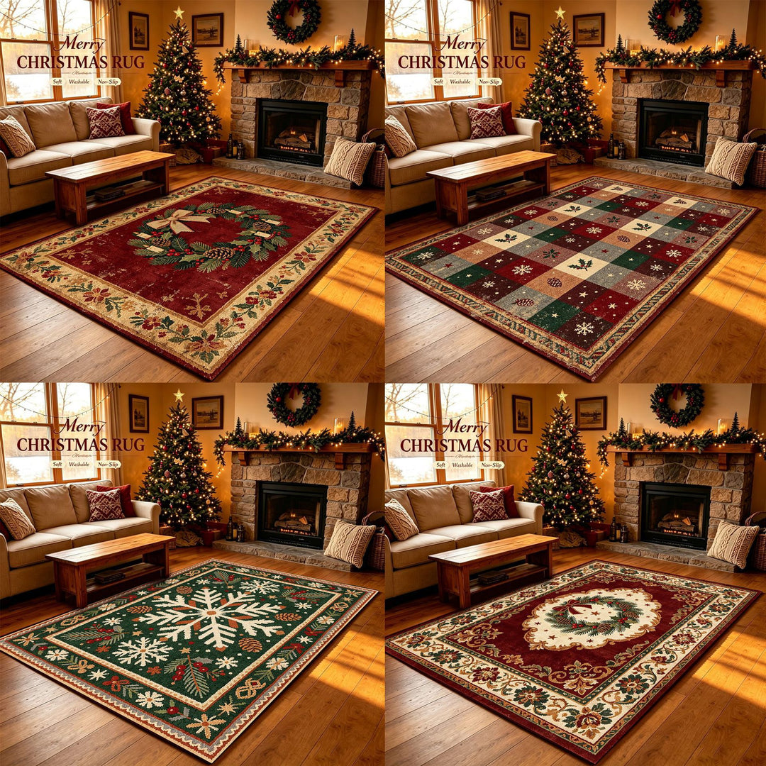 Festive Christmas Area Rug