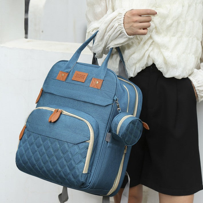 Quilted Multi-Functional Travel Backpack Kalsten