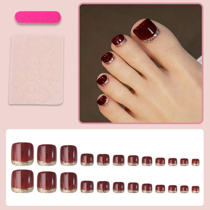 Art nail set with elegant glitter gradient Kalsten