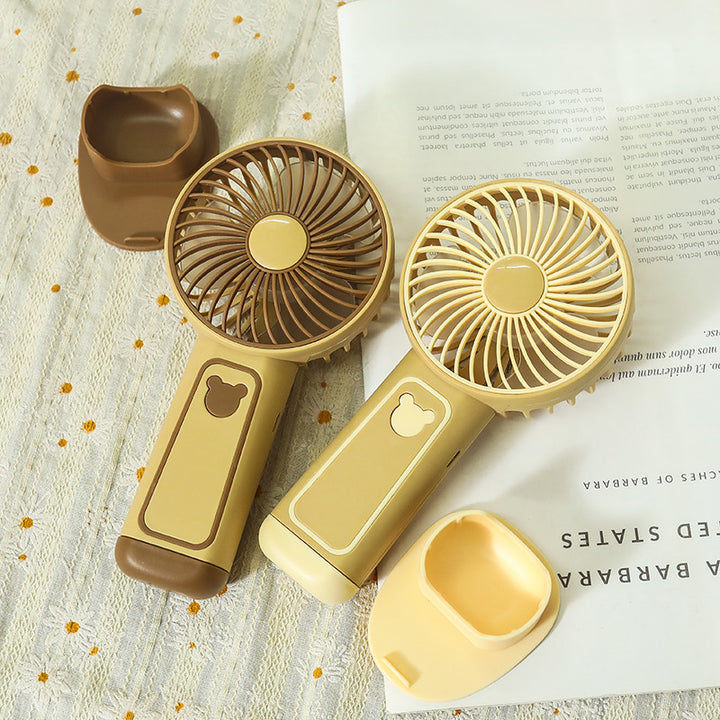 Women's portable mini hand fan with USB connection and flexible tilt Kalsten