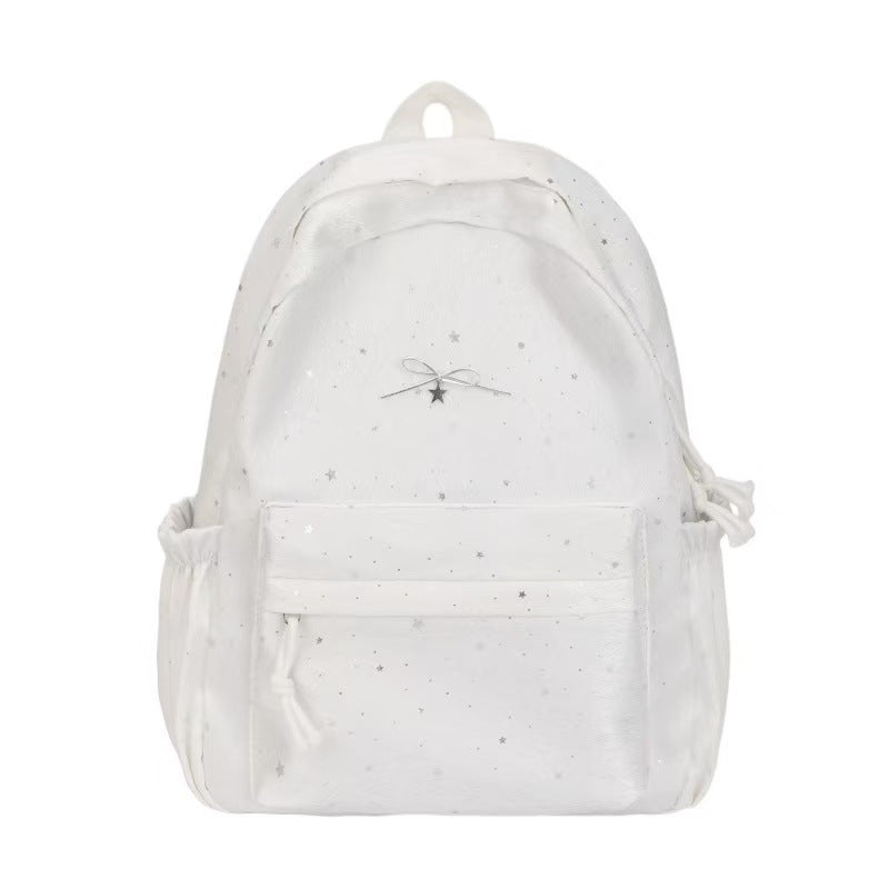 Backpack with Glittering Star Motif and Versatile Storage Options Kalsten