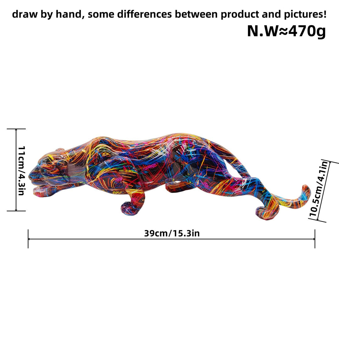 Artful Panther Sculpture Handmade Kalsten