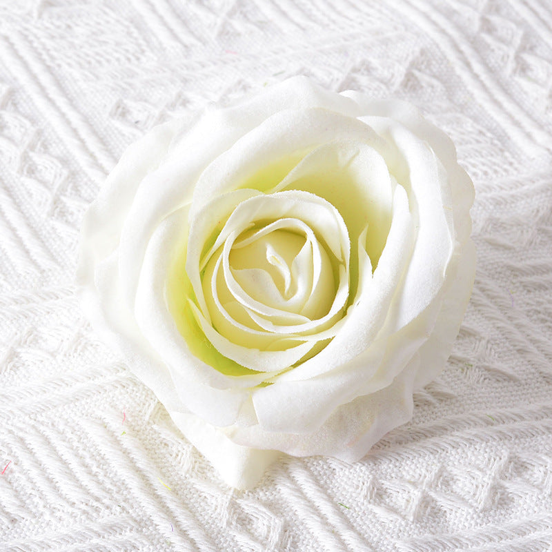 Realistic Fabric Rose Hair Accessory