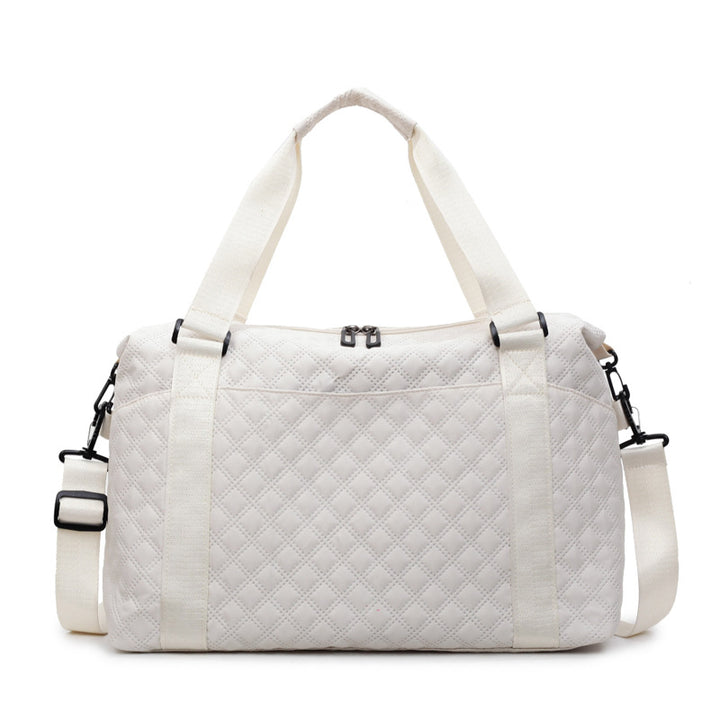 Quilted Fabric Travel Duffle Bag Kalsten