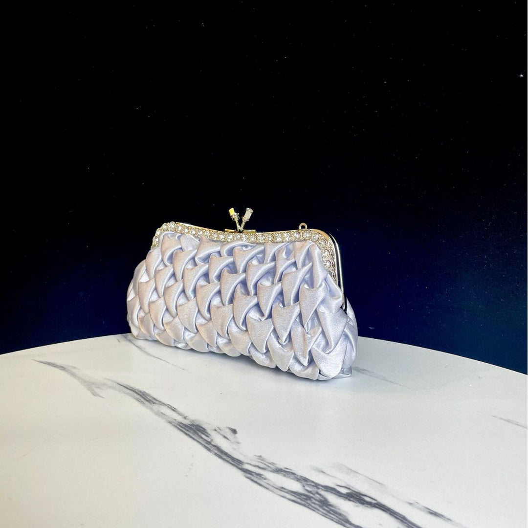 Ruffled Evening Handbag