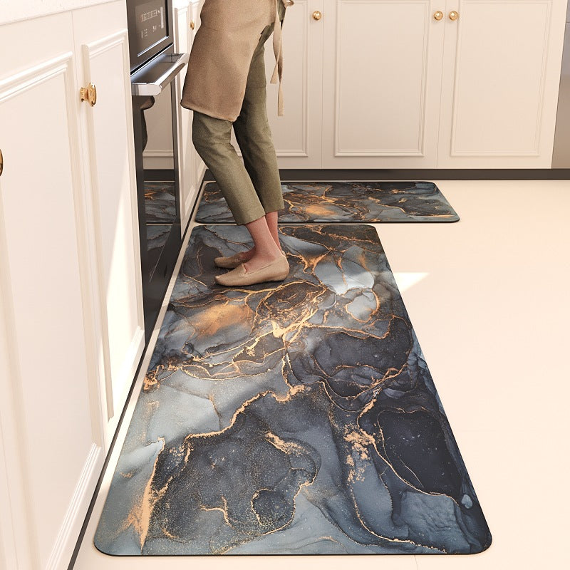 Luxurious Marble Design Kitchen Comfort Mat for Home