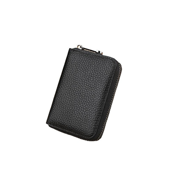 Stylish Zippered Leather Card Holder Kalsten