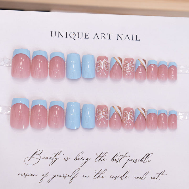 Decorative Butterfly Press-On Nails