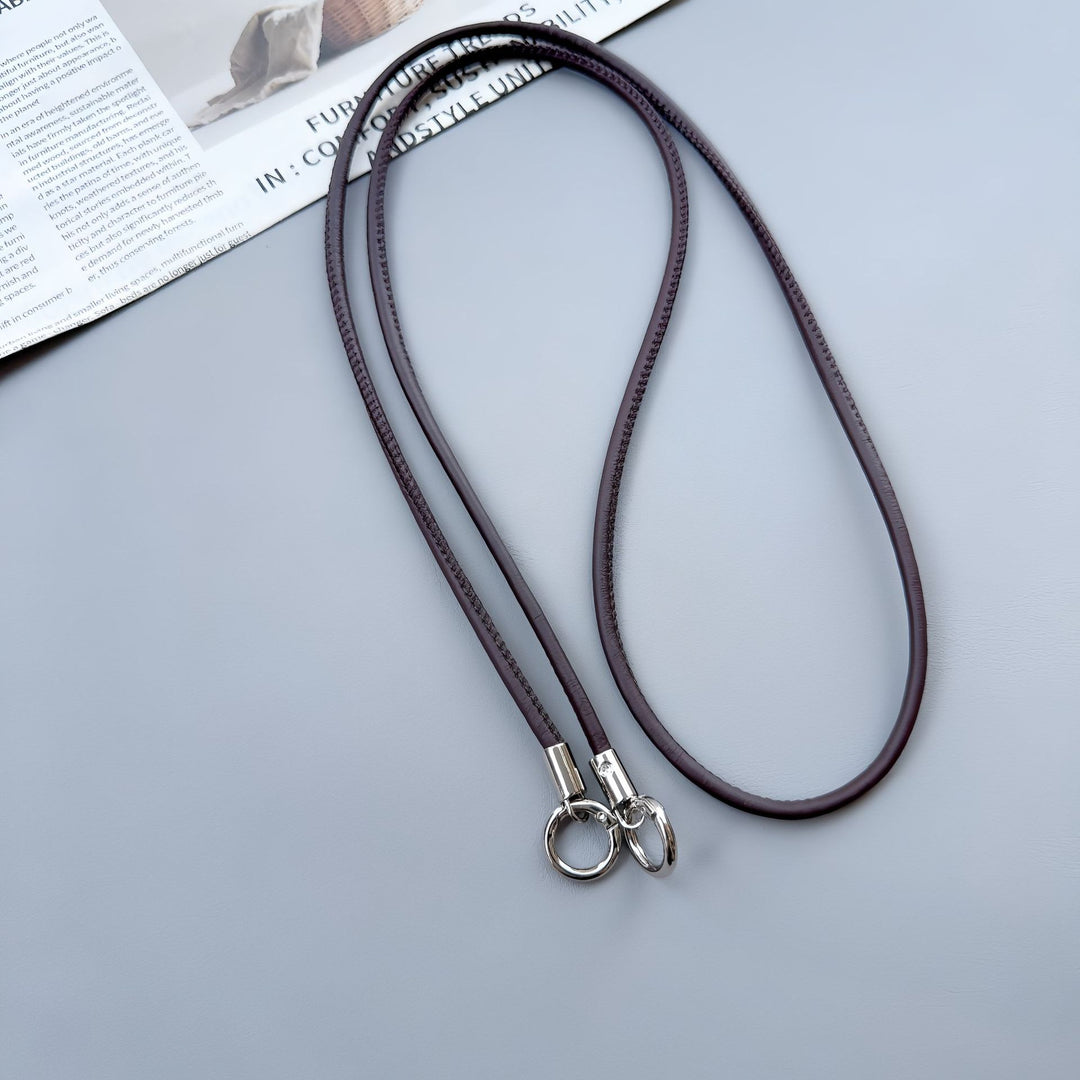 Premium Double-Ring Leather Lanyard Kalsten