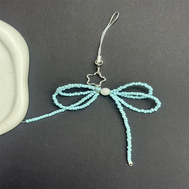 Decorative Beaded Bow Phone Charm Kalsten