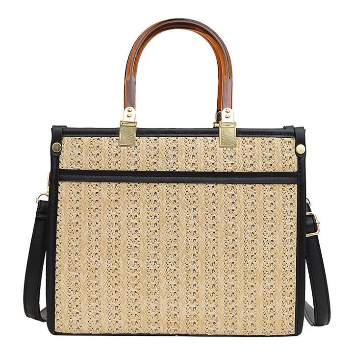 Elegant Woven Handheld Tote