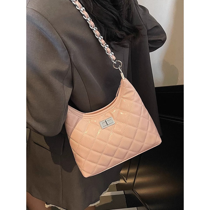 Quilted Faux Leather Chain Handbag Kalsten