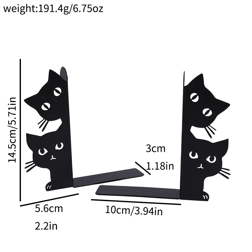 Cat Silhouette Decorative Bookends