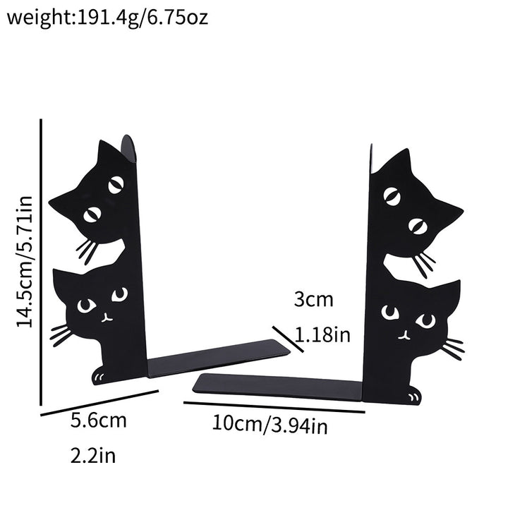 Cat Silhouette Decorative Bookends