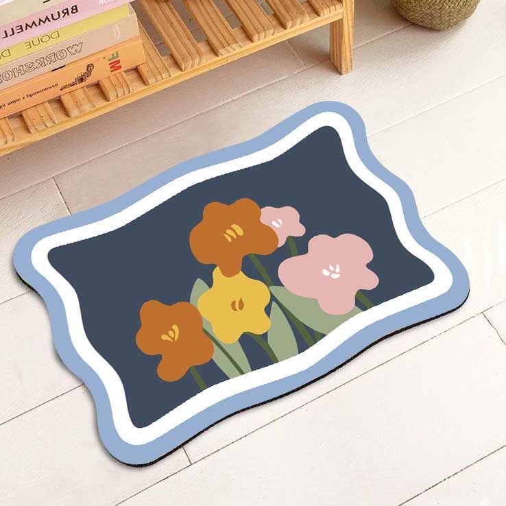Floral Decorative Area Mat for Home Decor