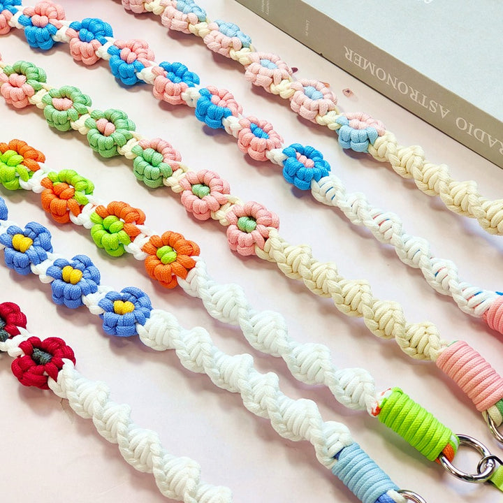 Decorative Floral Braided Leash Kalsten