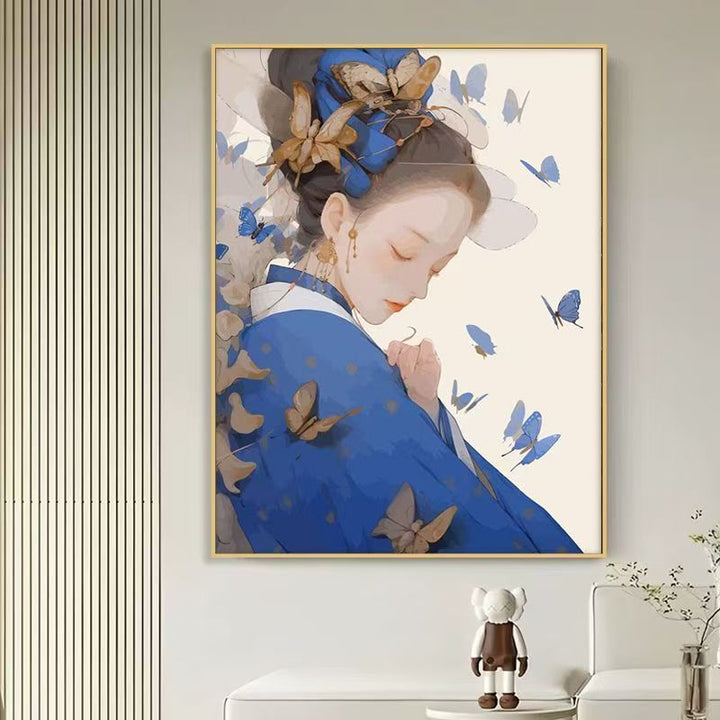 Elegant Butterfly-Themed Canvas Art Print Kalsten