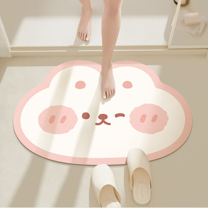 Playful Penguin Bath Mat