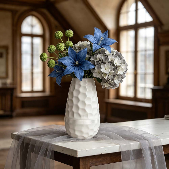 Textured Honeycomb Decorative Vase Kalsten