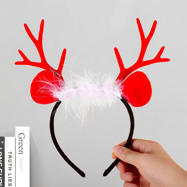 Festive Reindeer Antler Headband