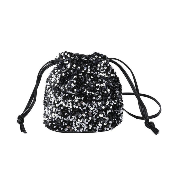 Glittery Sequin Drawstring Mini Bag Kalsten