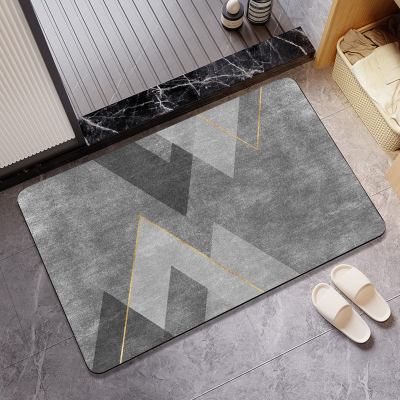 Stylish Patterned Bath Mat Kalsten