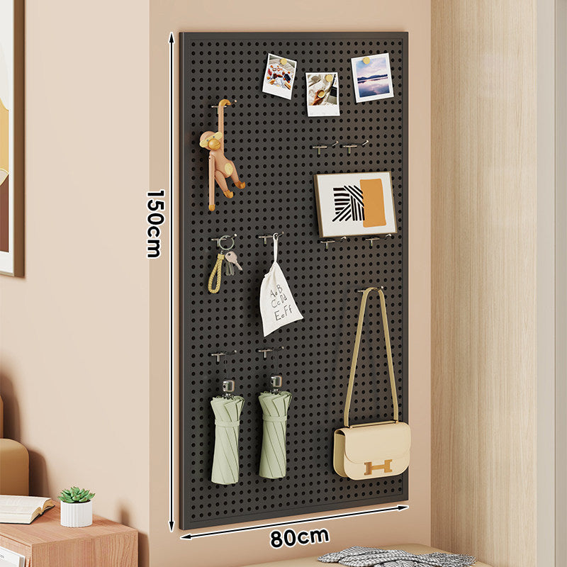 Wall-Mounted Perforated Metal Pegboard Organizer Panel