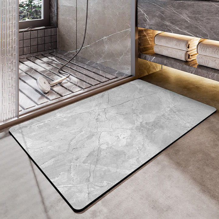 Marble Pattern Bath Mat Kalsten