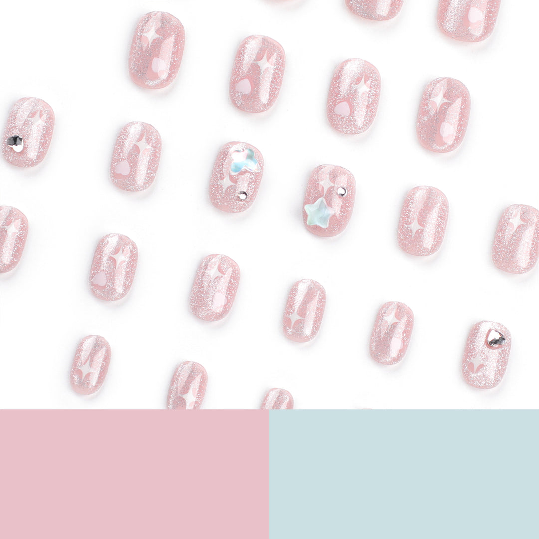 Artful Nail Art with Sparkling Accents Kalsten