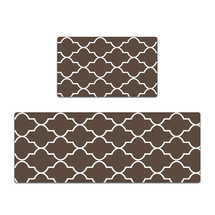Elegant Textured Kitchen Mat Set Kalsten
