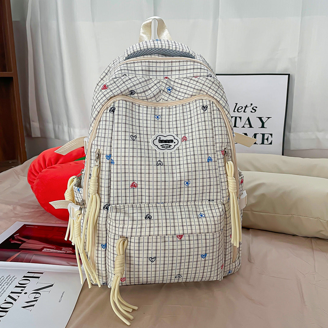 Cute Multi-Pocket Printed Backpack Kalsten