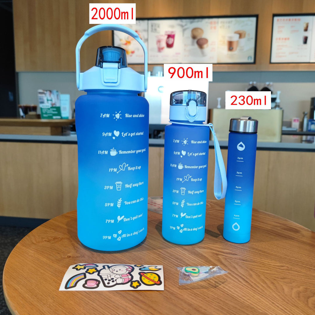 Ladies Motivating Water Bottle with Time Markers Kalsten