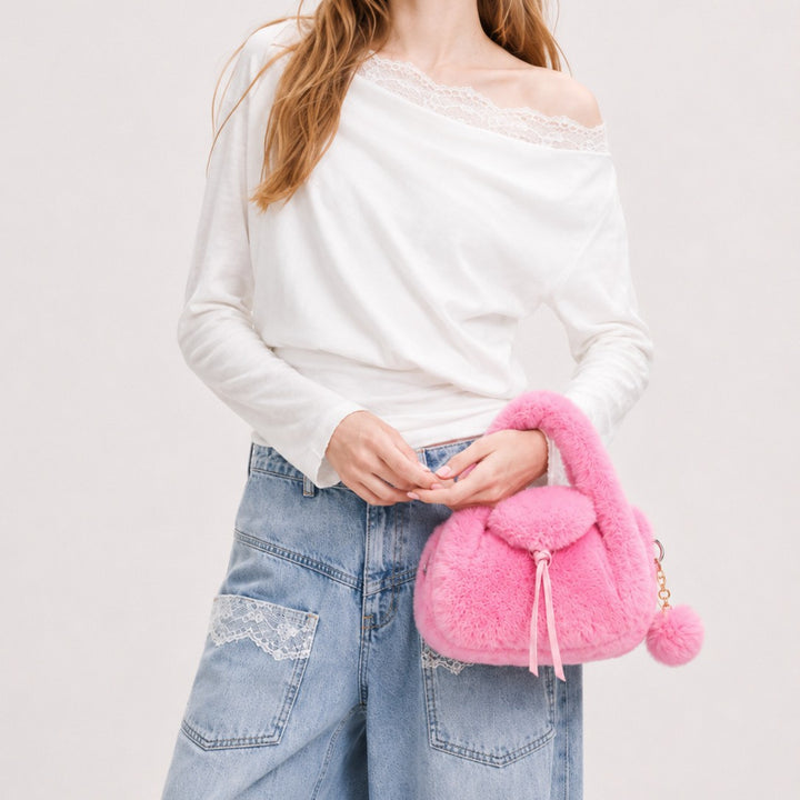 Luxurious Faux Fur Handheld Bag