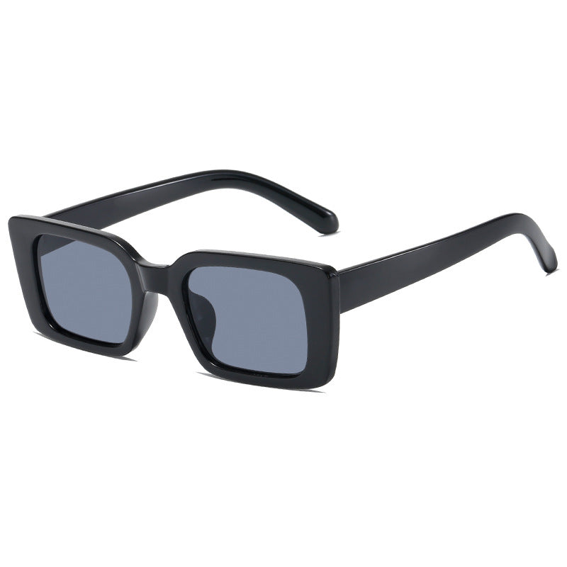 Women's fashionable square sunglasses with wide, glossy frame Kalsten